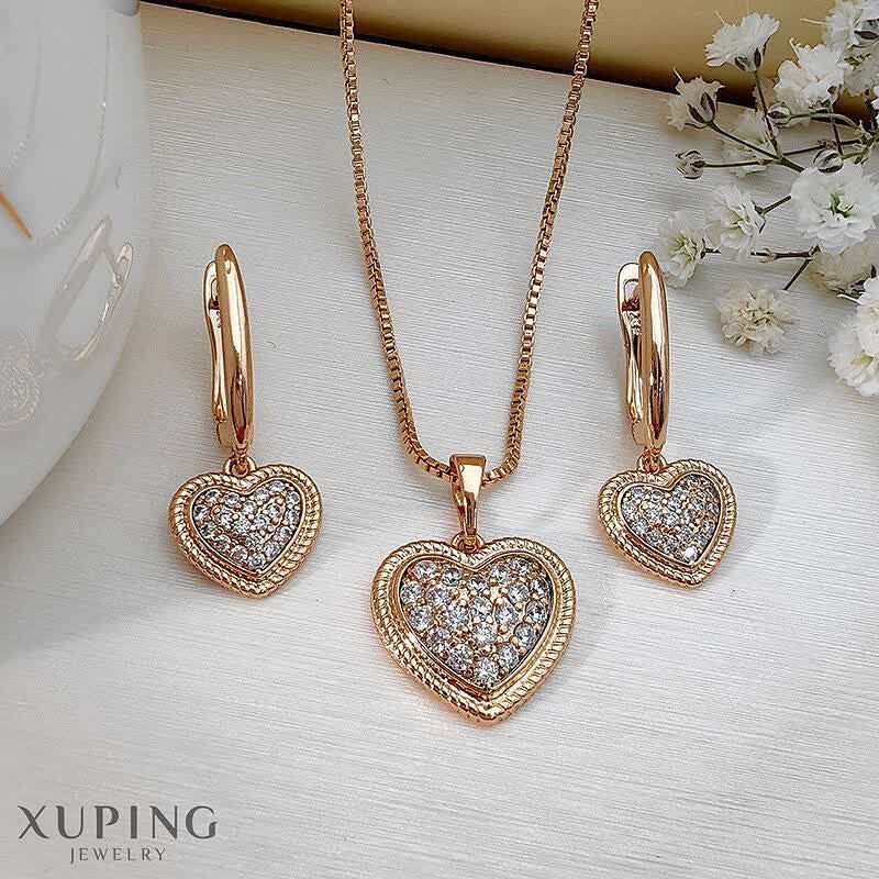 نیمست قلبی نگین دار بدون زنجیر ژوپینگ کد 2265 - خرید آنلاین از گالری آداس